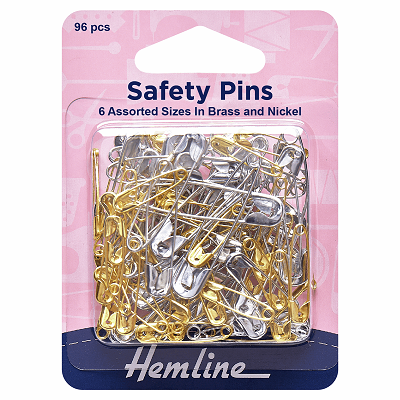 H415.99.96 Safety Pins: Assorted Value Pack: 96 Pieces.. 